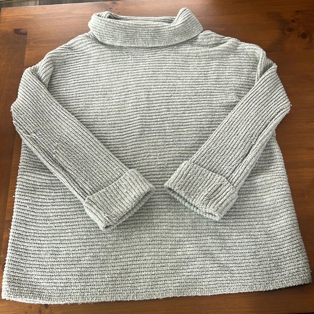 Anthropologie Gray Cowl Neck Sweater - Picture 1 of 12